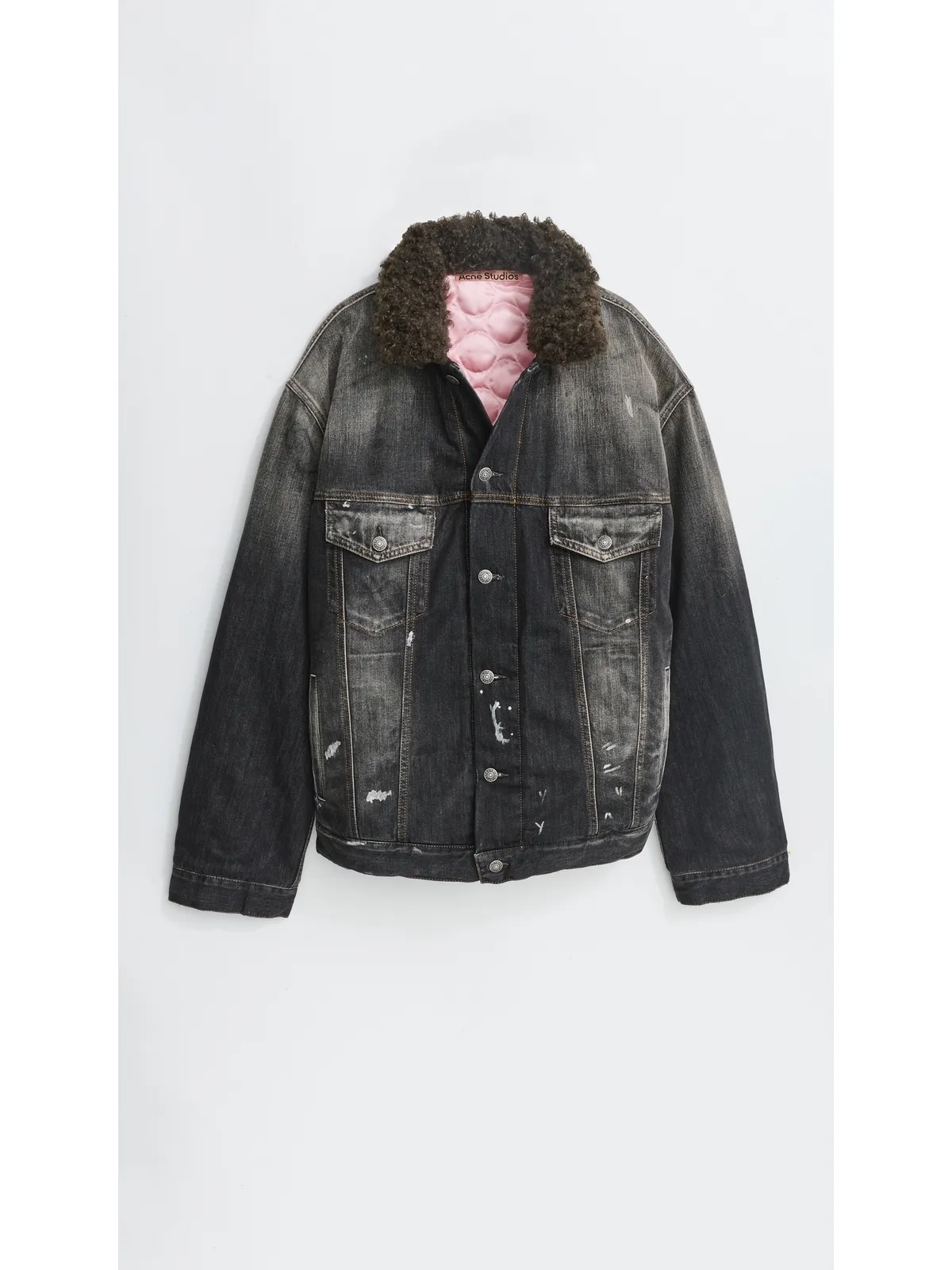 Acne Studios ロバート ラインド ジャケット ブラック M - 画像2