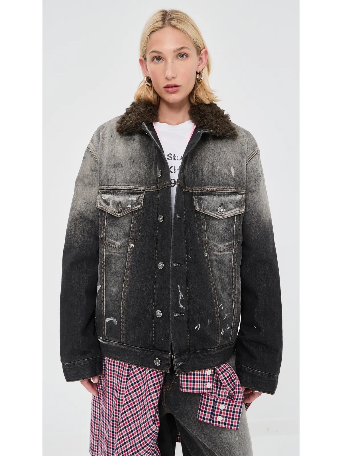 Acne Studios ロバート ラインド ジャケット ブラック M - 画像3