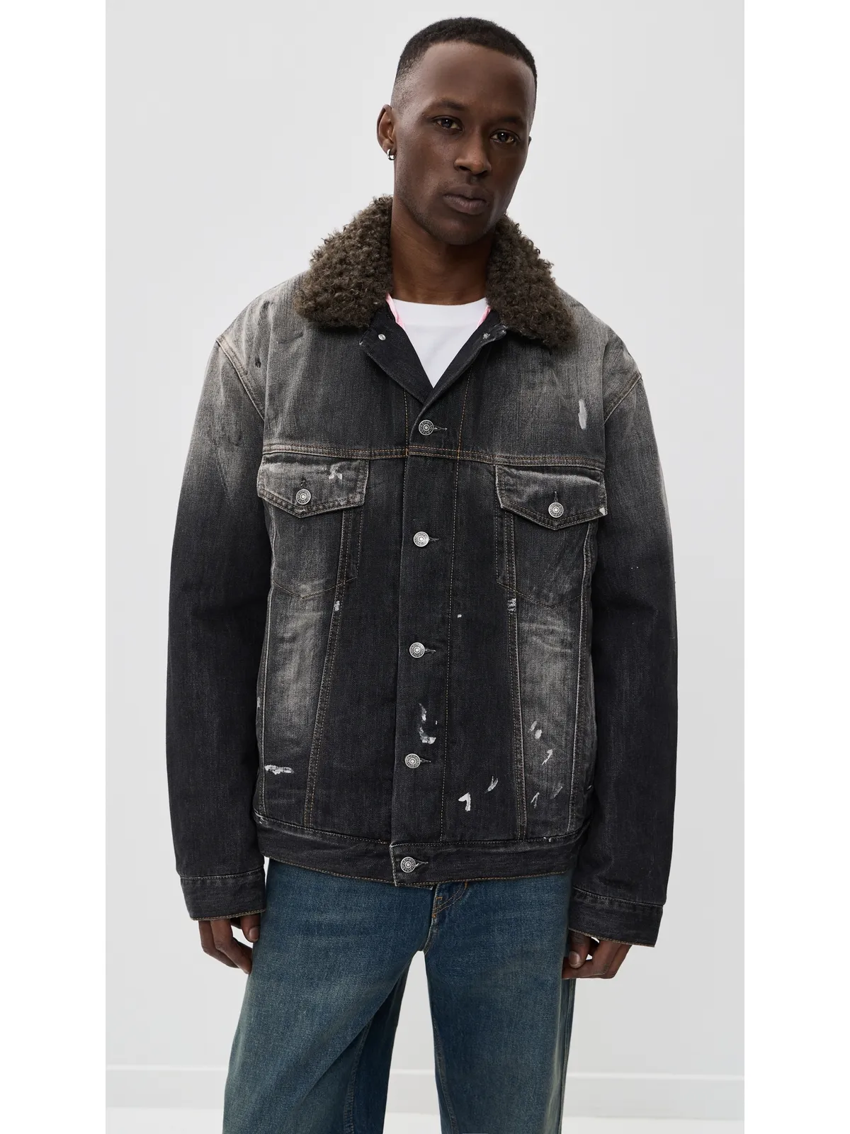 Acne Studios ロバート ラインド ジャケット ブラック M - 画像4