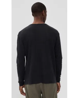 Alex Crane リネン ロングスリーブ Tシャツ - サムネイル3