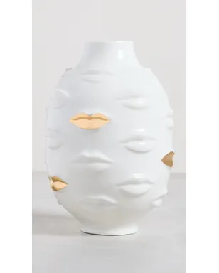 Jonathan Adler ギルデッド・ガラ ラウンド花瓶 ホワイト/ゴールド - サムネイル2