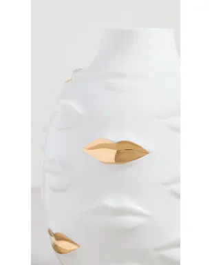 Jonathan Adler ギルデッド・ガラ ラウンド花瓶 ホワイト/ゴールド - サムネイル4