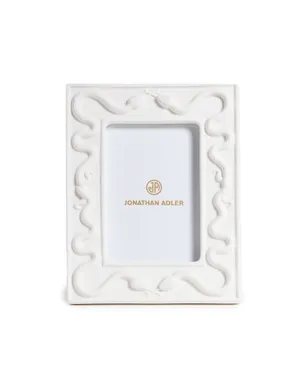 Jonathan Adler エデン・スネーク フレーム 4x6 ホワイト - サムネイル1
