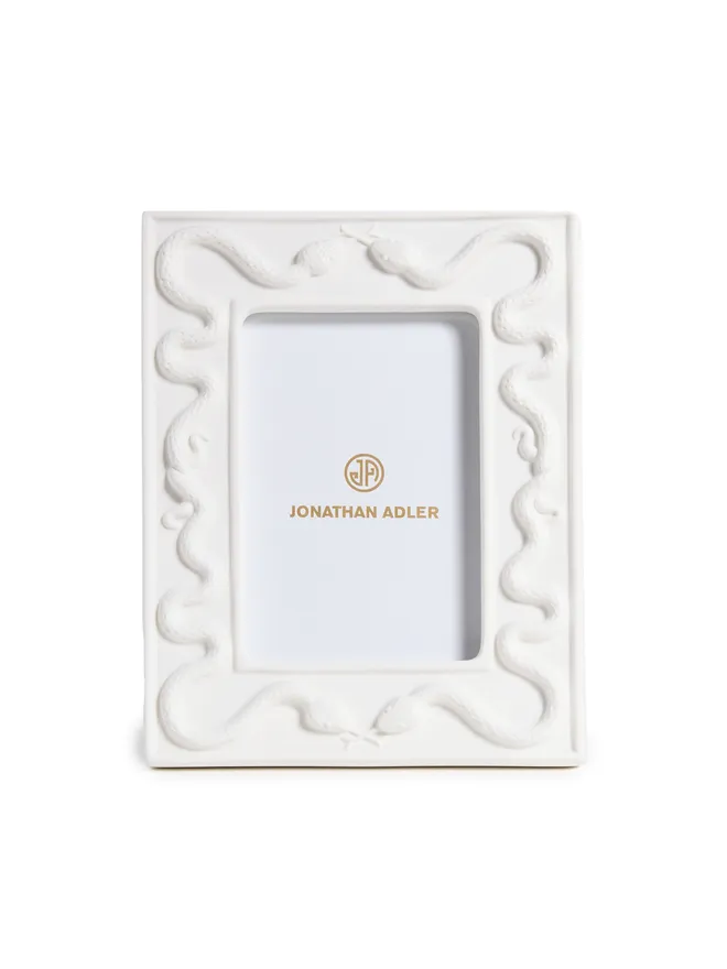 Jonathan Adler Jonathan Adler エデン・スネーク フレーム 4x6 ホワイトの商品画像