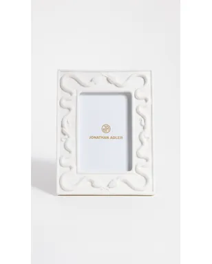 Jonathan Adler エデン・スネーク フレーム 4x6 ホワイト - サムネイル2