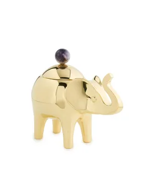 Jonathan Adler ブラス象のボックス ゴールド - サムネイル1