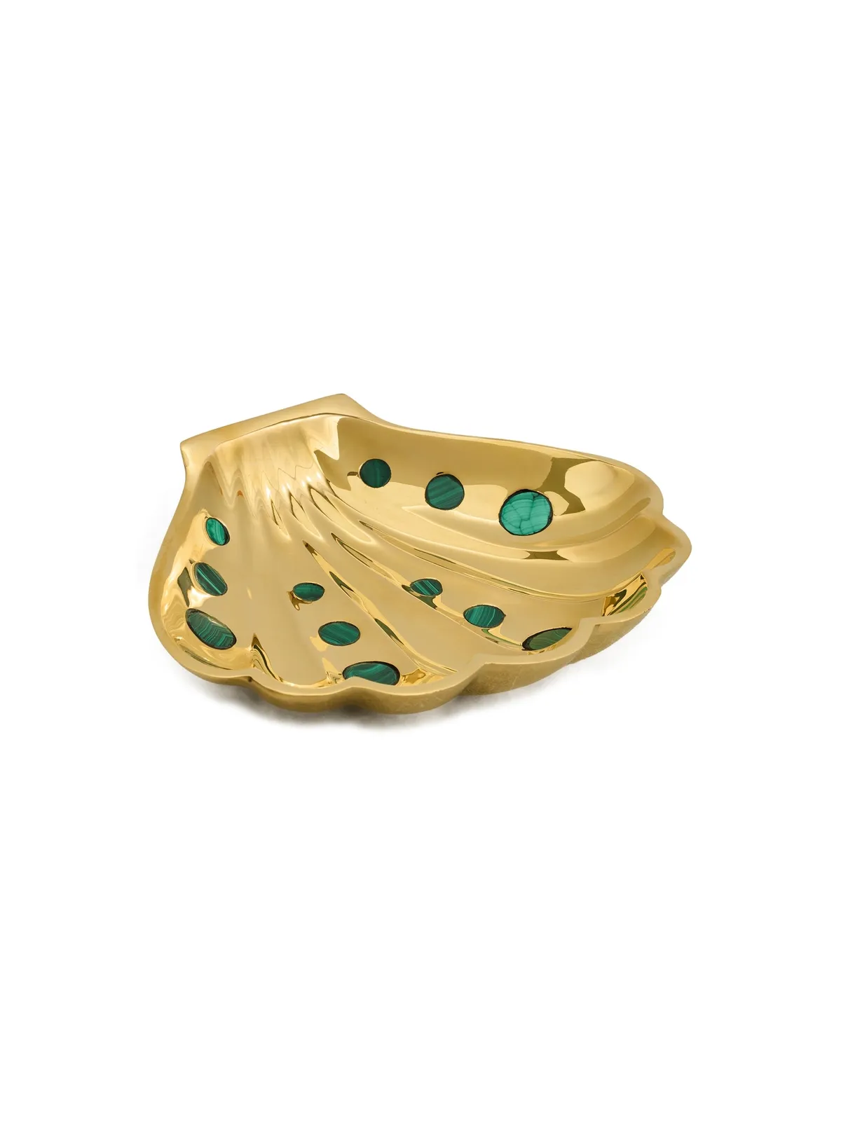 Jonathan Adler ブラス クラムシェル トレイ - 画像1