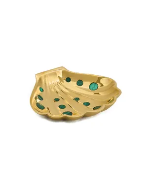 Jonathan Adler ブラス クラムシェル トレイ - サムネイル1