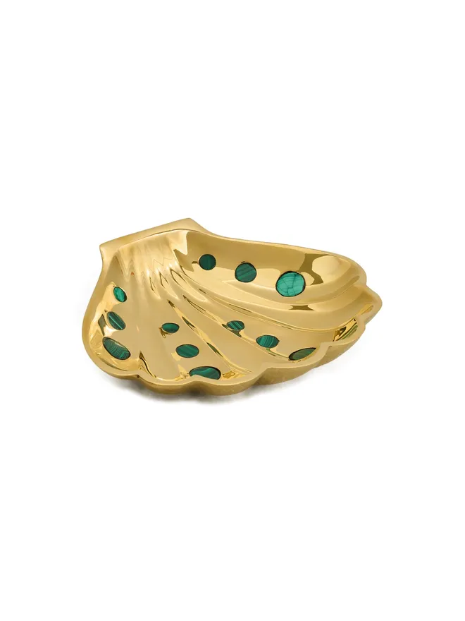 Jonathan Adler Jonathan Adler ブラス クラムシェル トレイの商品画像