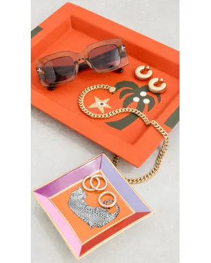 Jonathan Adler Playa レザー レクタングル トレイ - サムネイル3