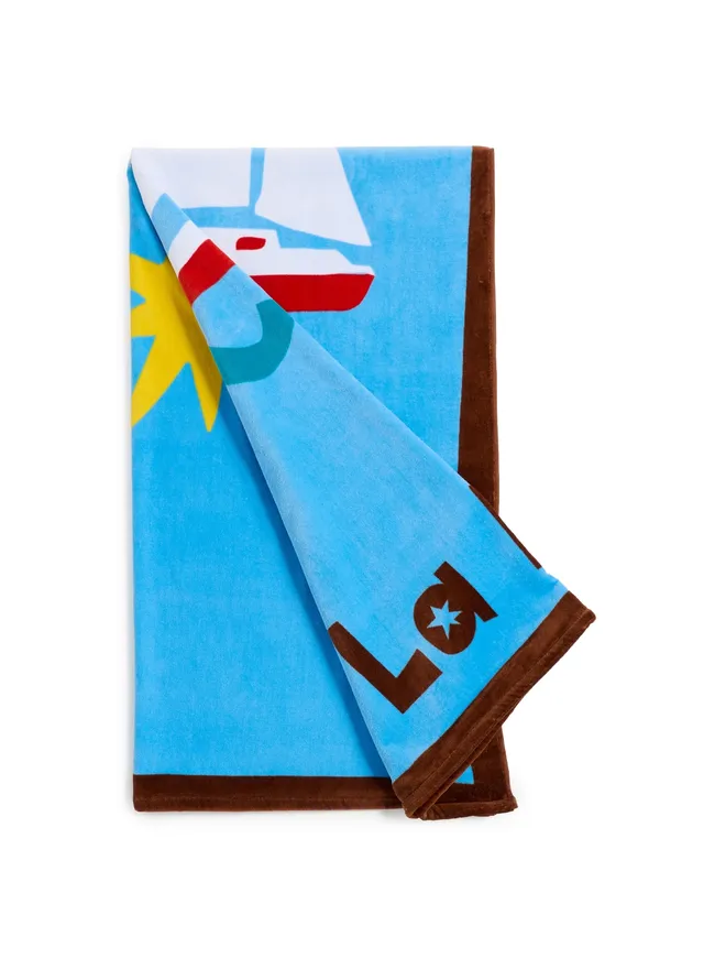 Jonathan Adler Jonathan Adler プラヤ ラ メール ビーチタオル ブルーの商品画像