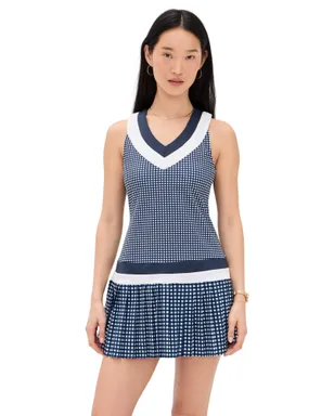 Addison Bay マッチドレス ネイビー ギンガム - サムネイル1