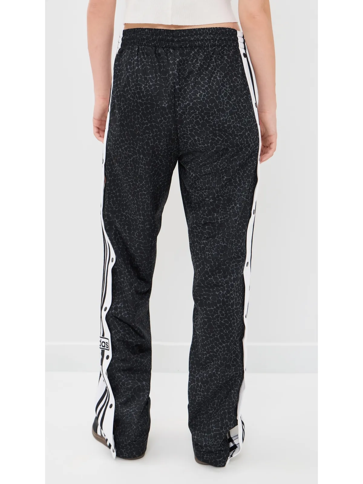 adidas AOP アディブレーク パンツ ブラック/グレー - 画像4