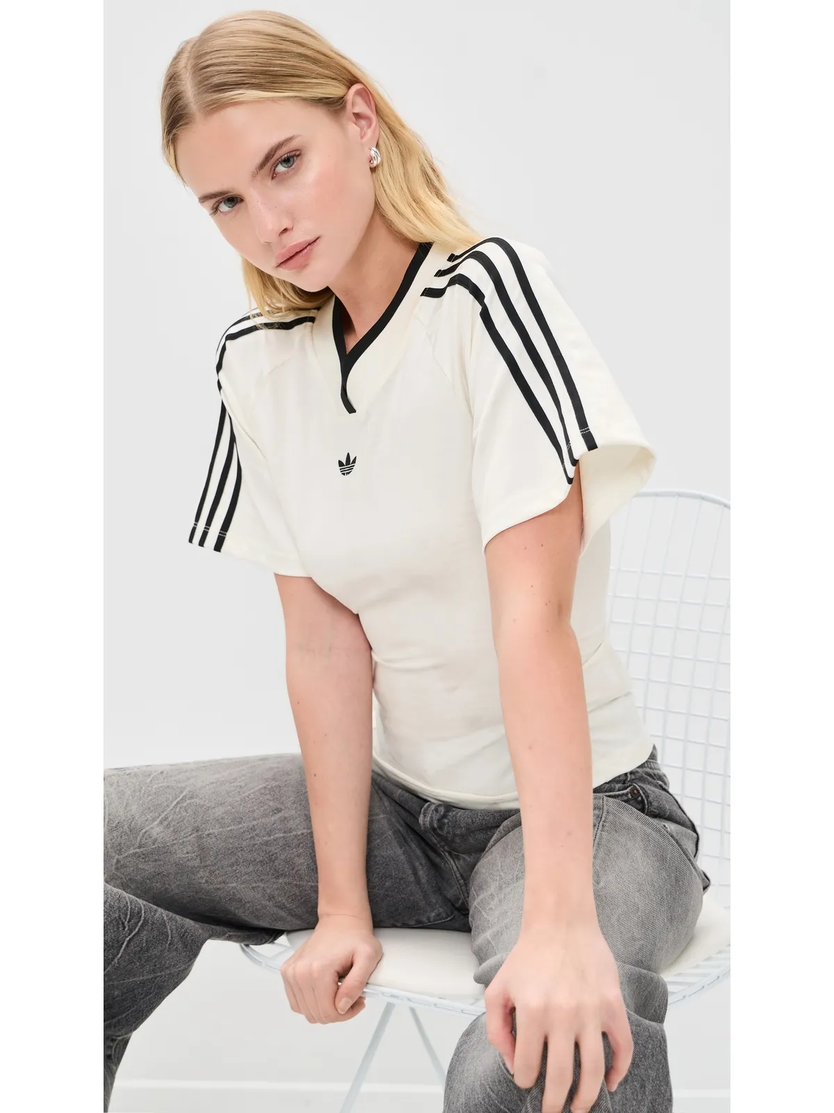 adidas ルーシュド フットボール ジャージ オフホワイト - 画像2