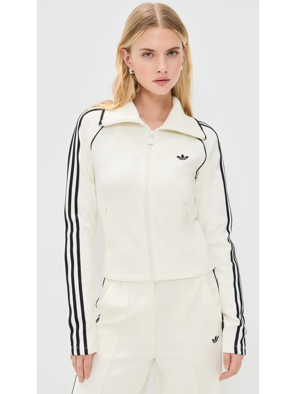 adidas スリムTシャツ オフホワイト - 画像2
