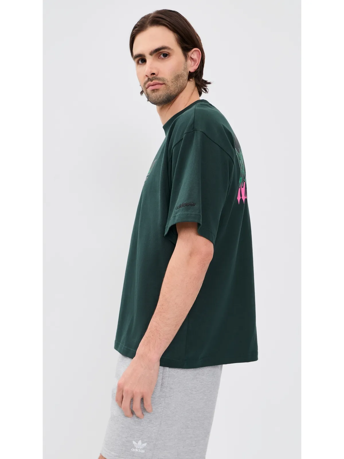 adidas メキシコシティー Tシャツ シャドウグリーン/ブラック - 画像4