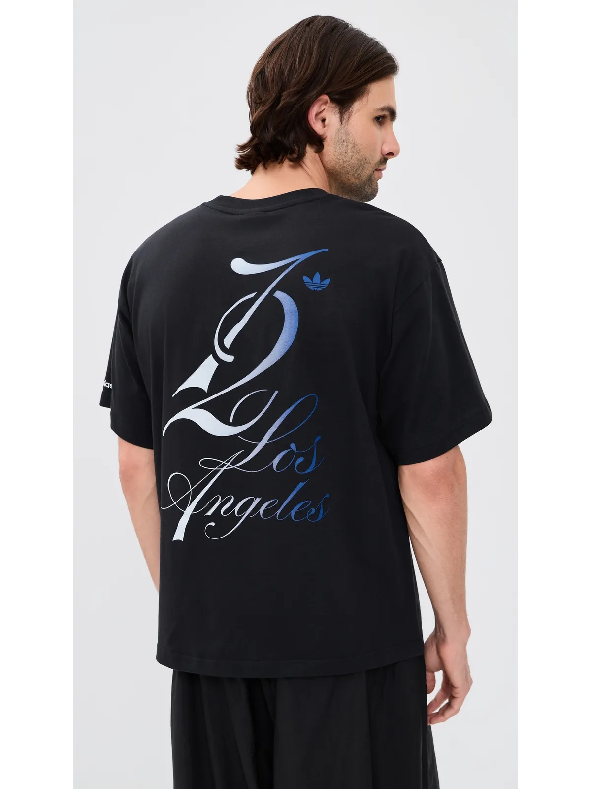 adidas LA City Tee ブラック/クルーイエロー - 画像3
