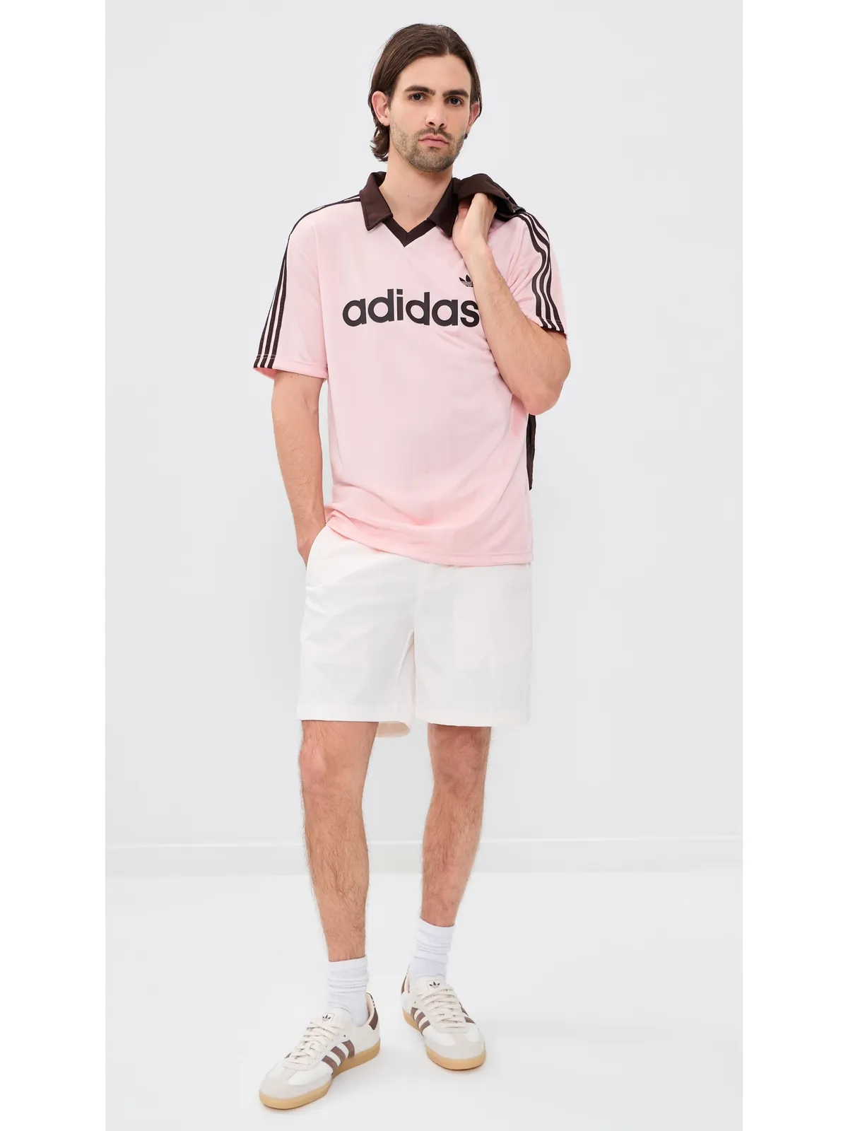 adidas アーカイブカラー エンジニアード ジャージー サンディピンク M - 画像5