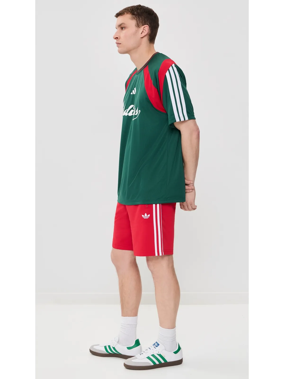 adidas House of Tiro Nations トラックトップ チーム ダークグリーン/ベター・スカーレット - 画像4
