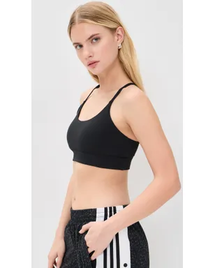 adidas All Me ライトサポートリブ ブラ ブラック M - サムネイル2