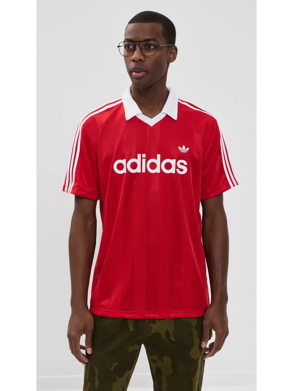 adidas Originals ストライプ サッカー ジャージ - 画像2