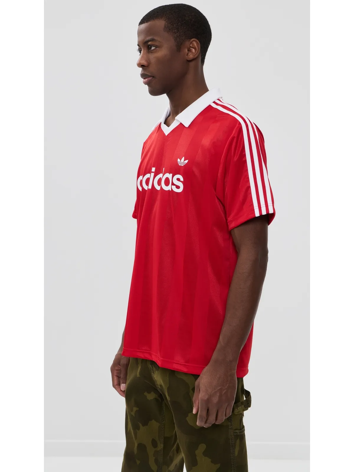 adidas Originals ストライプ サッカー ジャージ - 画像4
