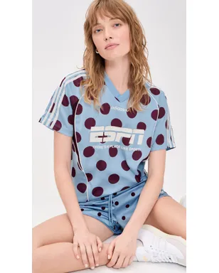 adidas サテン半袖Tシャツ クリアスカイ - サムネイル2