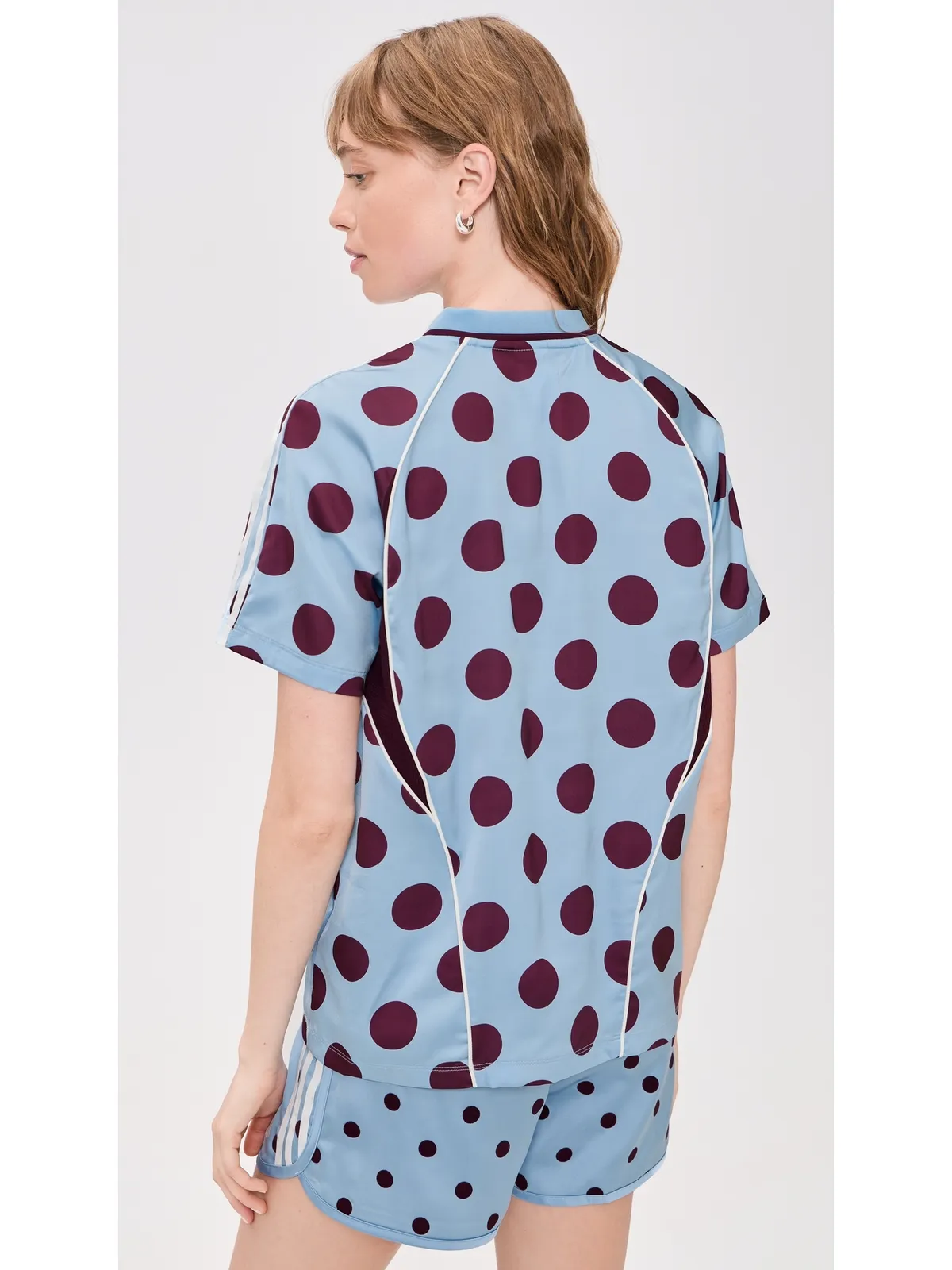 adidas サテン半袖Tシャツ クリアスカイ - 画像4