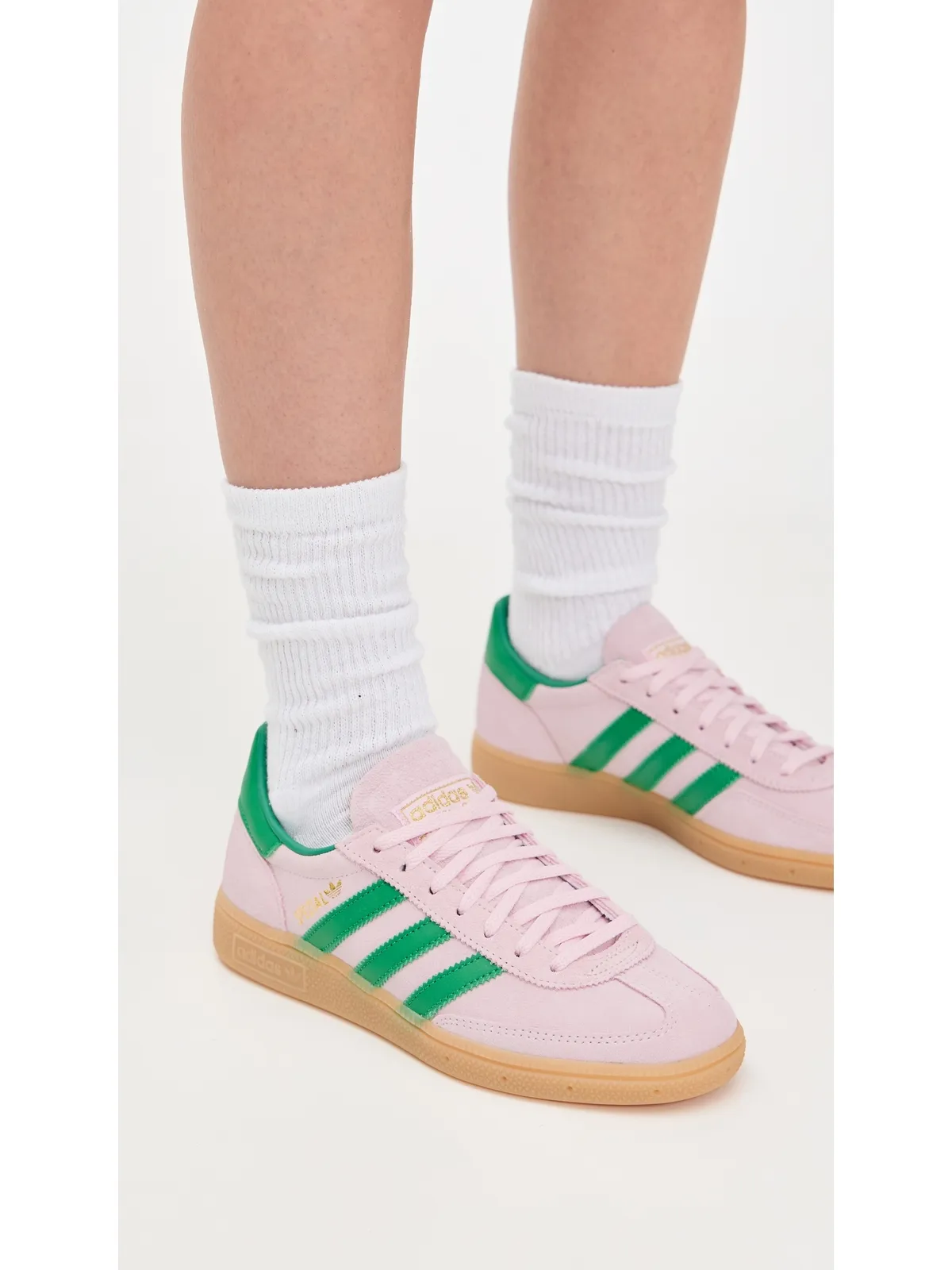 adidas ハンドボールスペシャルW スニーカー クリアピンク/グリーン/ゴールドメタリック 6 - 画像3