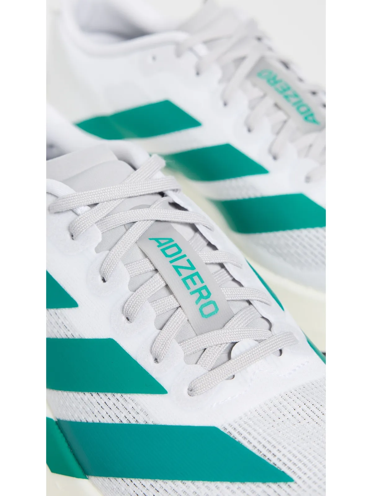 adidas アディゼロ EVO SL スニーカー ホワイト/ピュアティール - 画像5