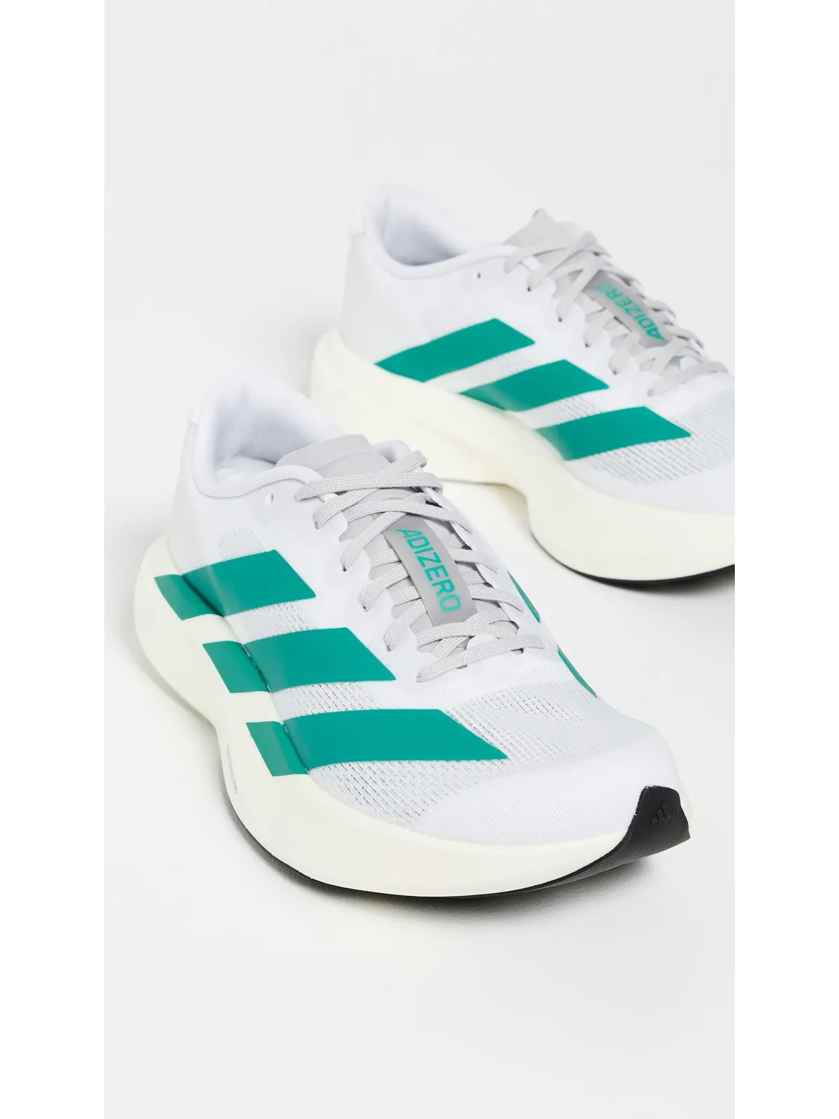 adidas アディゼロ EVO SL スニーカー ホワイト/ピュアティール - 画像6