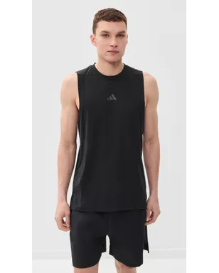 adidas トレーニング用ワークアウトタンクトップ ブラック - サムネイル2