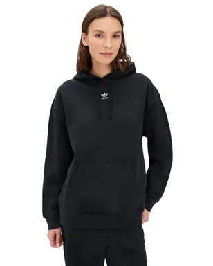 adidas ビンテージ エッセンシャルズ オーバーサイズ フリース フーディ ブラック M - サムネイル1