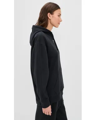 adidas ビンテージ エッセンシャルズ オーバーサイズ フリース フーディ ブラック M - サムネイル4