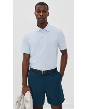 Adidas Golf Ultimate365 Tour Twistknit ポロシャツ クリスタルスカイ - サムネイル2