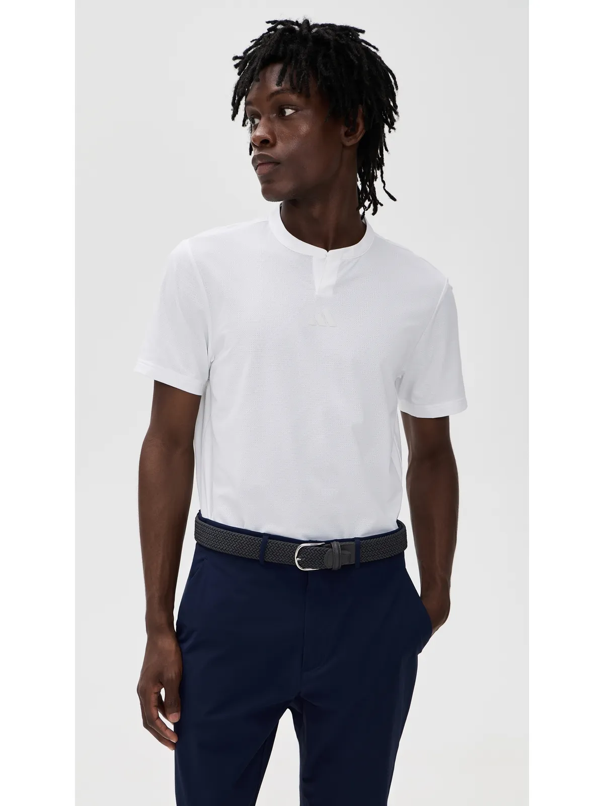 Adidas Golf Beyond Golf Club Twistknit Range Shirt - 画像2