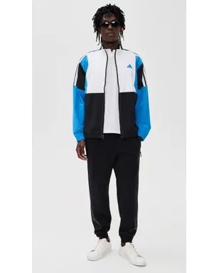 Adidas Golf フルジップ ウィンドブレーカー ジャケット ブラック - サムネイル5