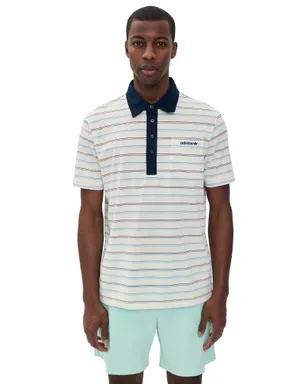 Adidas Golf ストライプポロシャツ - サムネイル1