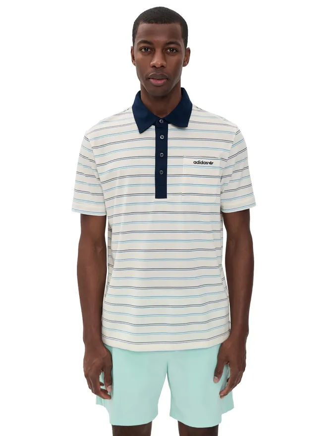 Adidas Golf Adidas Golf ストライプポロシャツの商品画像