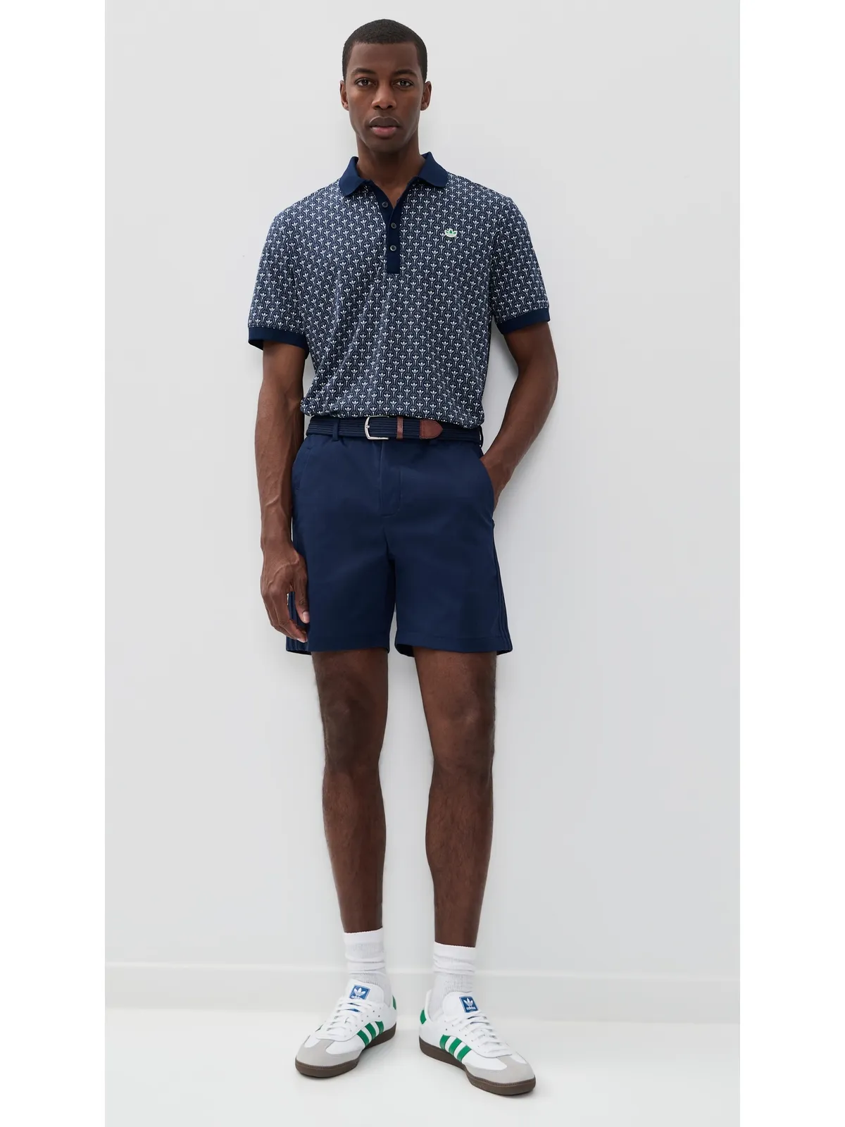 Adidas Golf オールオーバー トレフォイル ポロシャツ - 画像5