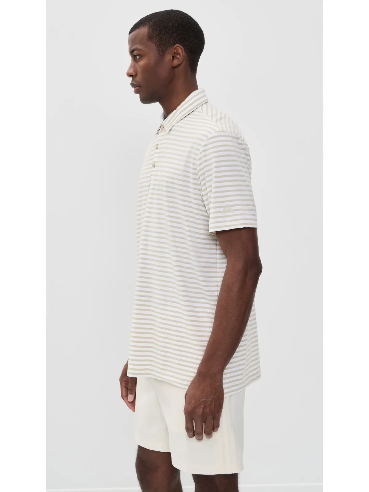 Adidas Golf Ultimate365ストライプポロシャツ - 画像4