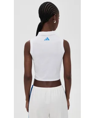 Adidas Golf Beyond Crop Twistknit ポロシャツ - サムネイル3