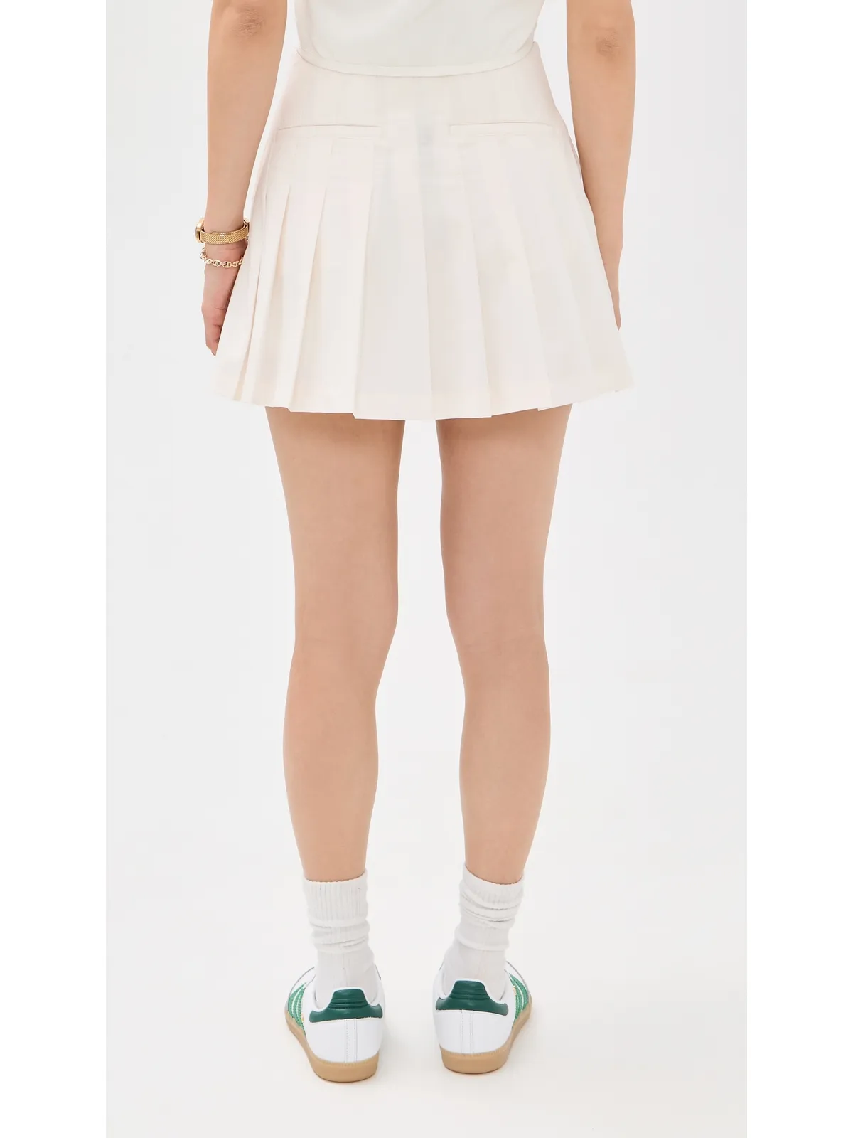 Adidas Golf Originals プリーツスコート チョークホワイト - 画像3
