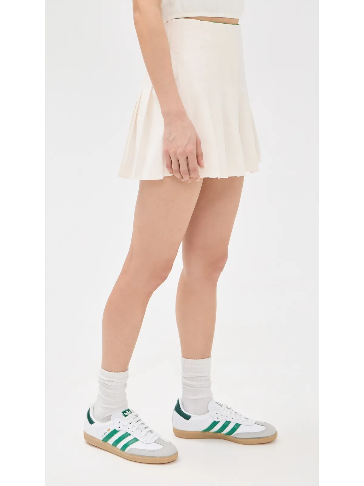 Adidas Golf Originals プリーツスコート チョークホワイト - 画像4