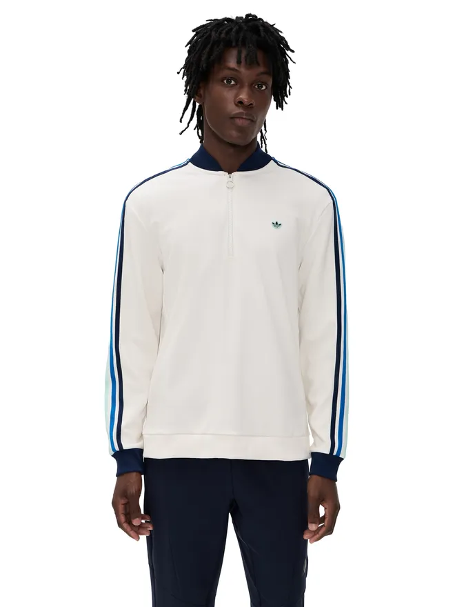 Adidas Golf Adidas Golf オリジナルス 3ストライプ 1/4ジップ チャークホワイト/ナイトインディゴ メンズの商品画像