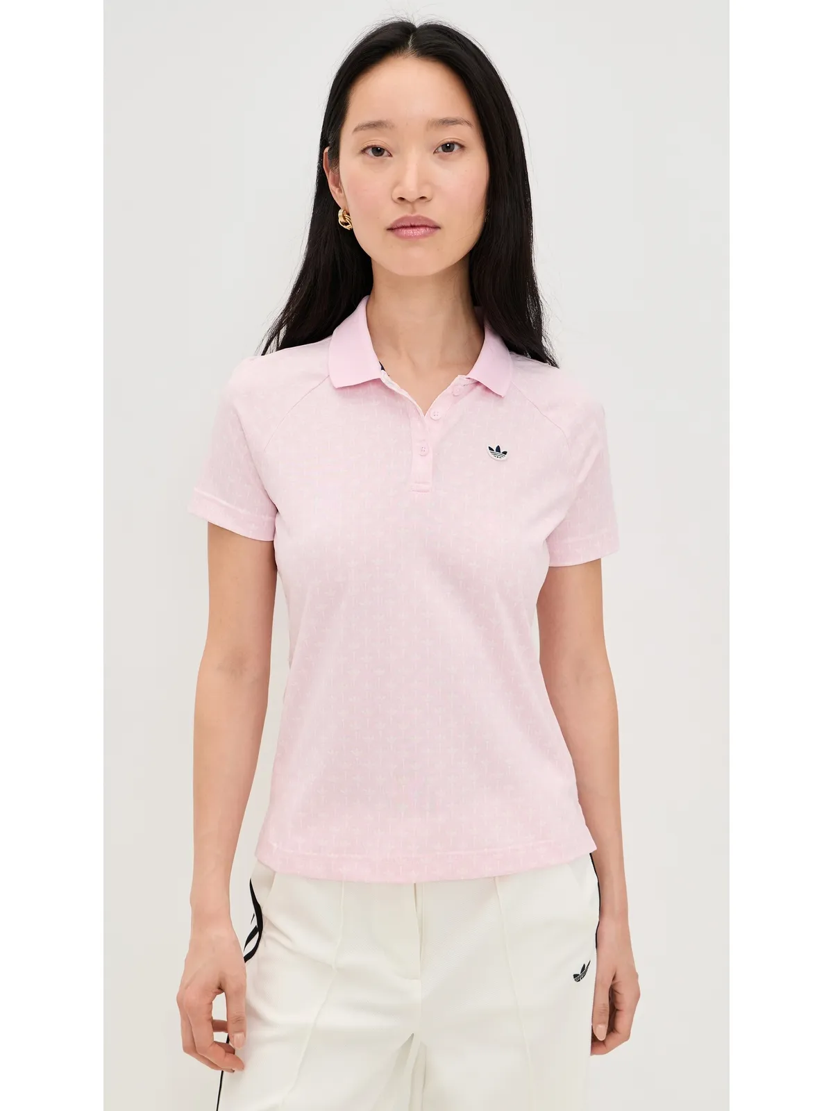 Adidas Golf オールオーバー トレフォイル ポロシャツ - 画像2