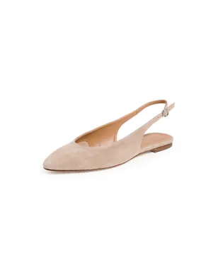 AEYDE Amelia Kid Suede Leather Sand Flats - サムネイル1