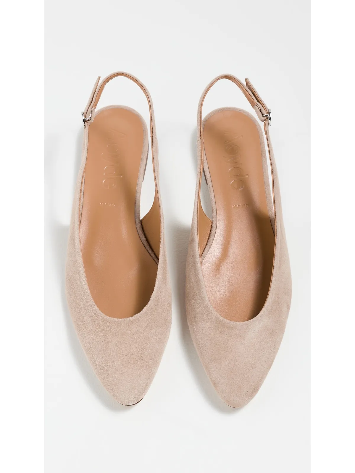 AEYDE Amelia Kid Suede Leather Sand Flats - 画像5