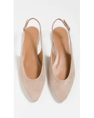 AEYDE Amelia Kid Suede Leather Sand Flats - サムネイル5