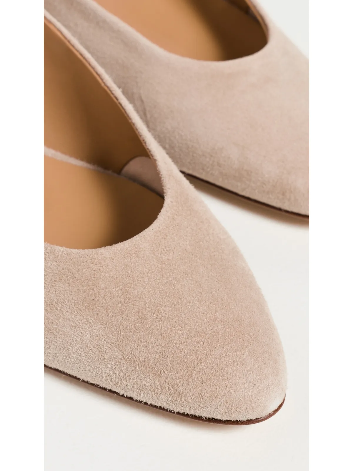 AEYDE Amelia Kid Suede Leather Sand Flats - 画像6
